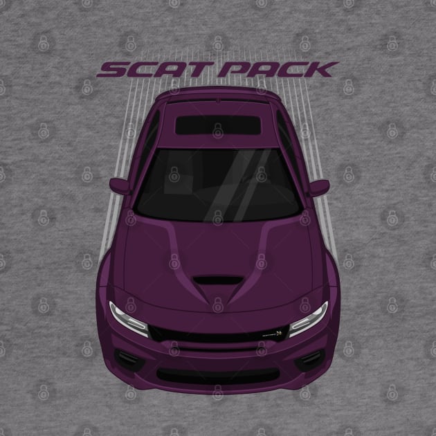 Dodge Charger Scat Pack Widebody - Hellraisin Purple by V8social